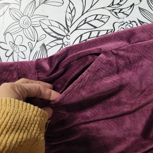 Victoria Secret Y2K velour purple pants joggers small comfy - Picture 7 of 9